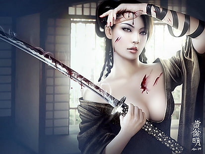 Women Warrior HD, fantasy, kobiety, wojownik, Tapety HD HD wallpaper