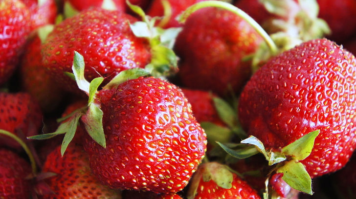 strawberry fruits, strawberry, berry, sweet, HD wallpaper