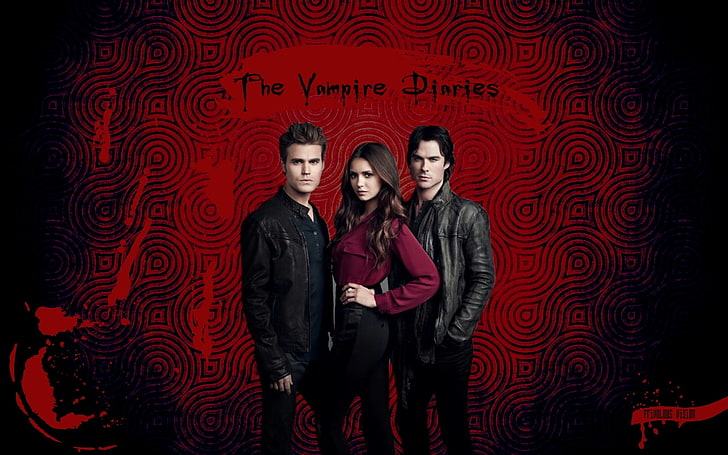 The Vampire Diaries, serie de televisión, Nina Dobrev, Fondo de pantalla HD