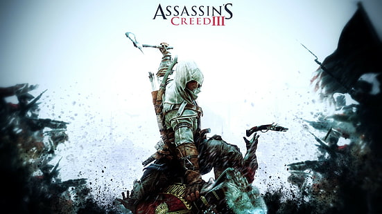 American Revolution, assassins creed, Assassins Creed III, Connor Kenway, videospel, HD tapet HD wallpaper