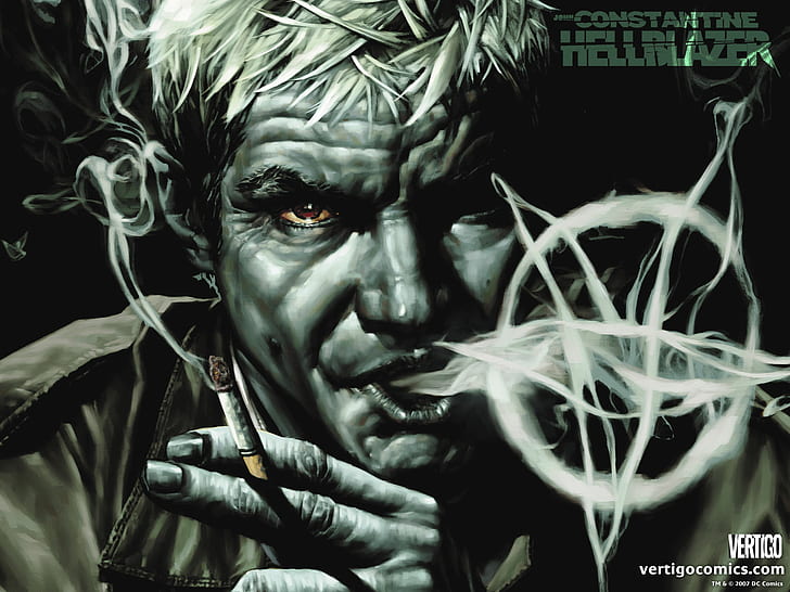 Constantine HD, hellblazer poster, comics, constantine, HD wallpaper