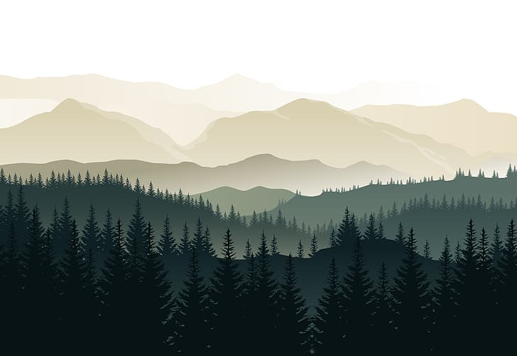 Vector forest HD wallpapers free download | Wallpaperbetter