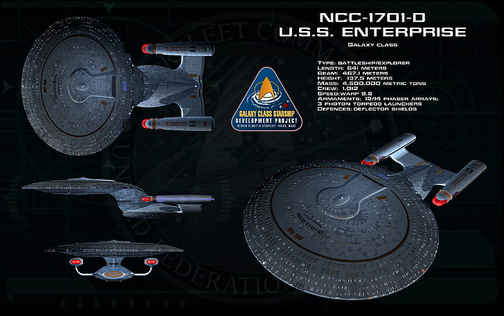 star trek uss enterprise spaceship, HD wallpaper
