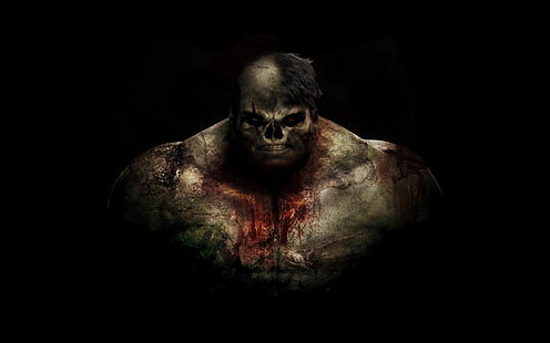 Халк Халк Marvel Zombie Black HD, мультфильм / комикс, черный, чудо, Халк, зомби, HD обои HD wallpaper