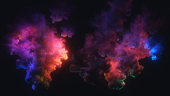 Colorfu, 4k, 8k, HD, smoke, abstract, HD wallpaper HD wallpaper