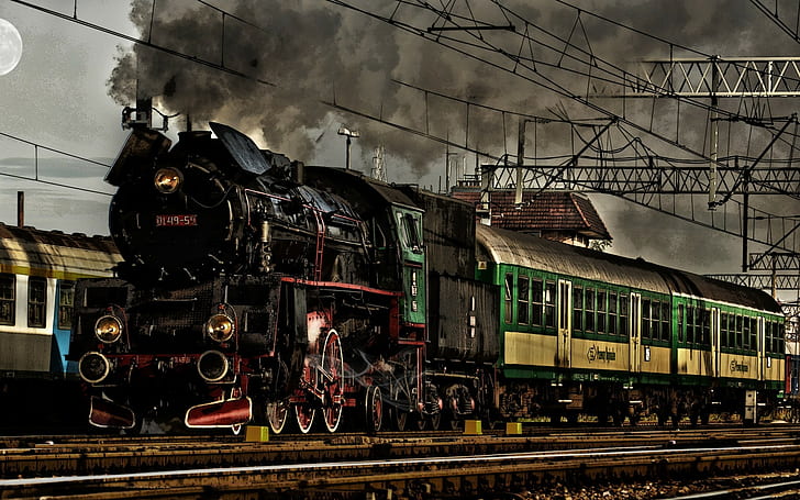 поезд, железная дорога, Польша, польский, транспортное средство, HD обои