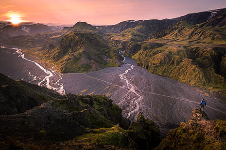 Landschaft, Max Rive, Berge, Natur, Fluss, HD-Hintergrundbild HD wallpaper