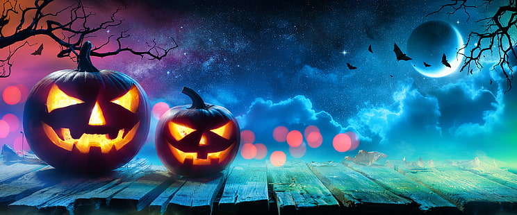 Праздник, Хэллоуин, Джек-о-фонарь, HD обои HD wallpaper