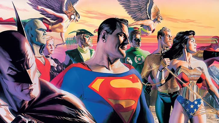 Alex Ross, DC Comics, HD wallpaper