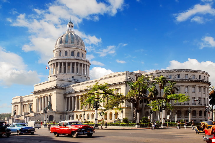 Paisaje urbano, Cuba, El Capitolio, Fondo de pantalla HD
