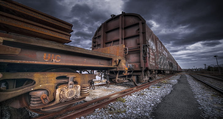 railway, train, vehicle, HD wallpaper