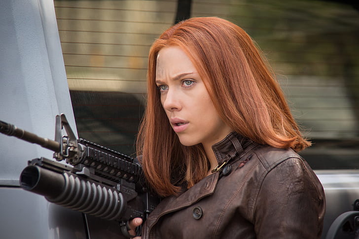 Scarlett Johansson, Capitán América, Natasha Romanoff, The Winter Soldier, Fondo de pantalla HD