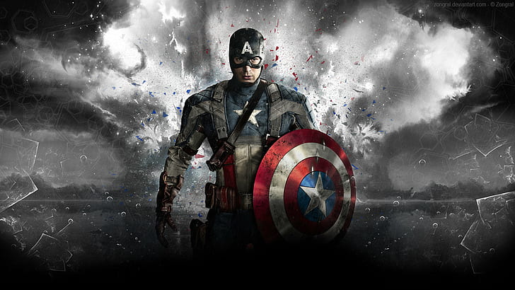 캡틴 아메리카 쉴드 마블 크리스 에반스 HD, 영화, 마블, 미국, 캡틴, 쉴드, 크리스, 에반스, HD 배경 화면