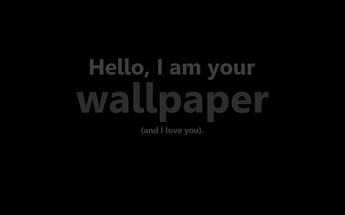 texto, simples, monocromático, fundo preto, tipografia, sombrio, minimalismo, HD papel de parede HD wallpaper