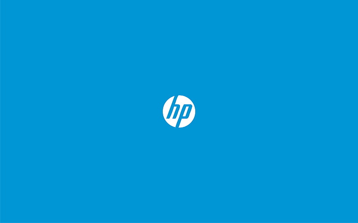 Logo HP, tapeta, logo, biuro, emblemat, Hewlett-Packard, kopiarka, ksero, Tapety HD