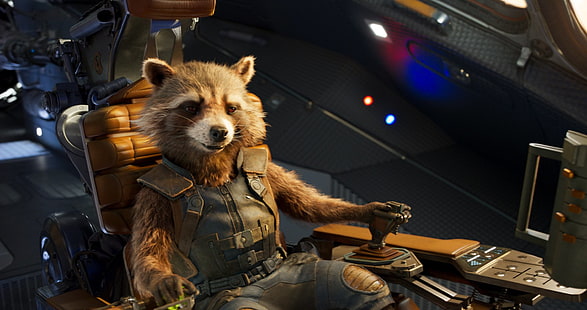 Movie, Guardians of the Galaxy Vol. 2, Rocket Raccoon, HD wallpaper HD wallpaper