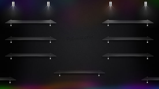 black hanging shelf, lamp, black, texture, carbon, shelves, HD wallpaper HD wallpaper