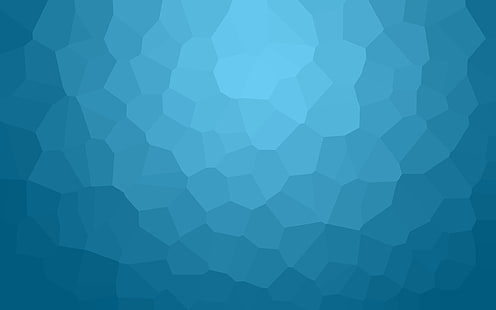 минимализм, аннотация, низкополигональная, градиент, синий, голубой, простой, HD обои HD wallpaper
