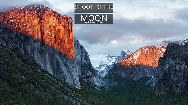 montagnes, paysage, parc national de Yosemite, El Capitan, Fond d'écran HD