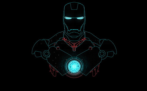 Iron Man, cetak biru, Wallpaper HD HD wallpaper