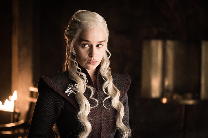 Temporada 7, Daenerys Targaryen, Game of Thrones, Emilia Clarke, 4K, HD papel de parede