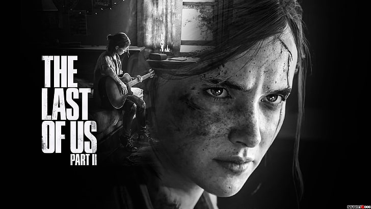The Last of US Part II game poster, girl, guitar, game, face, Naughty Dog, av eversontomiello, The Last of US Part II, The Last of US, The Last of US Part 2, HD tapet
