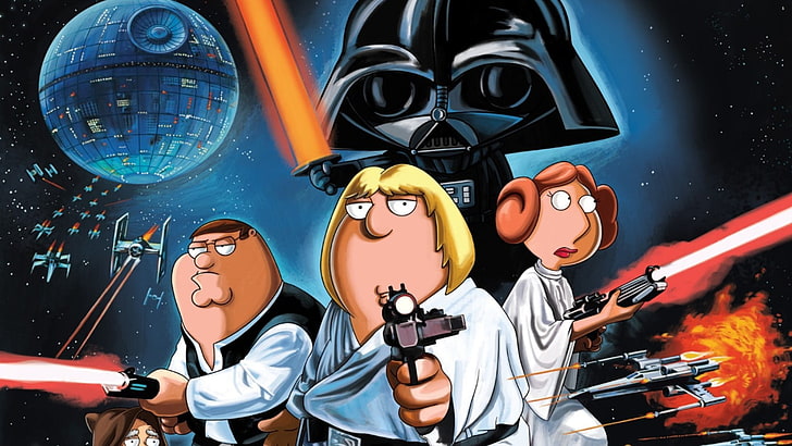 Family Guy Star Wars tapet, humor, Star Wars, Family Guy, HD tapet