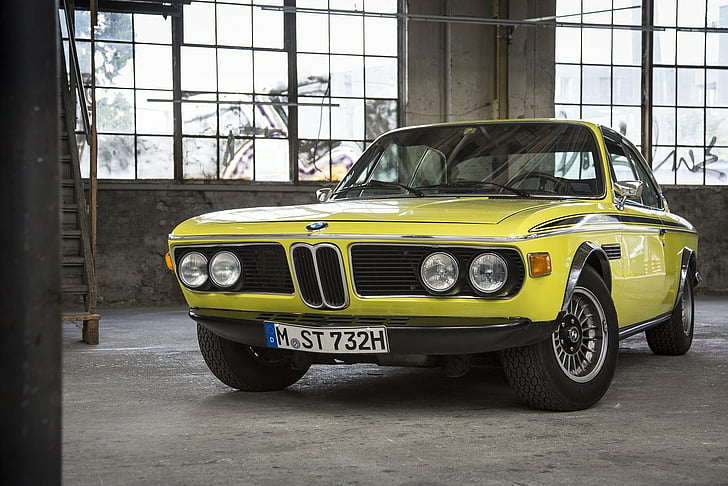 (E9), 1971, 1973, BMW, автомобили, CSL, HD обои