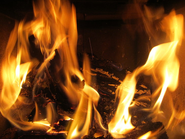 Glut, Feuer, Kamin, HD-Hintergrundbild