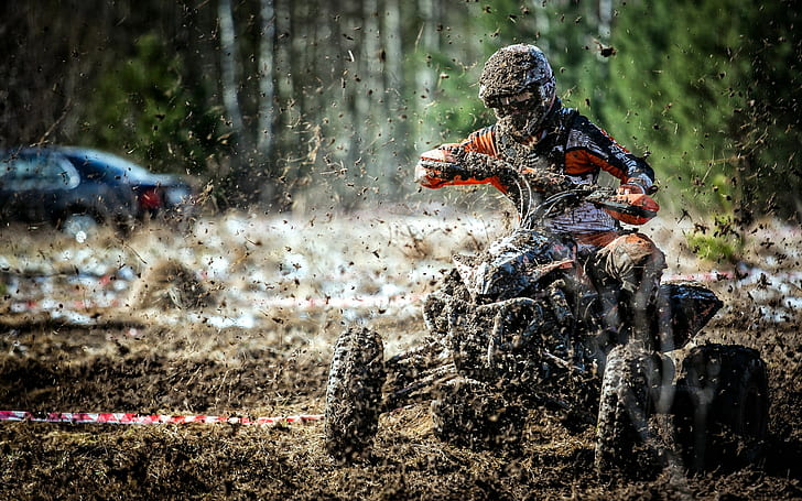 Dirt Racing, racing, dirt, sport, HD wallpaper