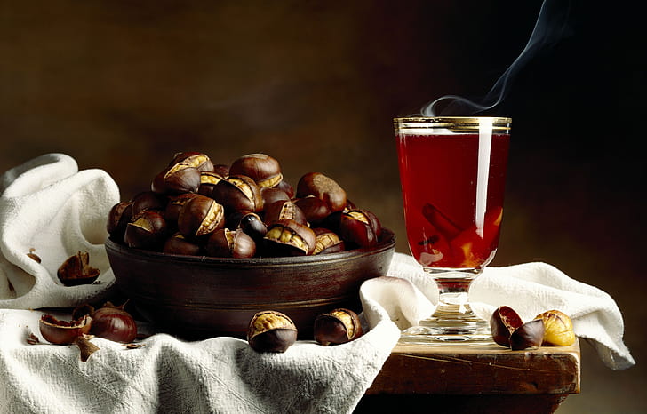 kayu manis, chestnut, anggur, Wallpaper HD