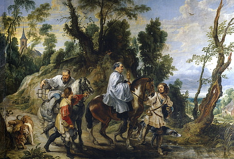 imagens, gênero, Peter Paul Rubens, Pieter Paul Rubens, Ajuda Rudolph de sacerdotes de Habsburgo, HD papel de parede HD wallpaper