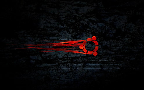 red logo icon, Linux, GNU, Ubuntu, HD wallpaper HD wallpaper