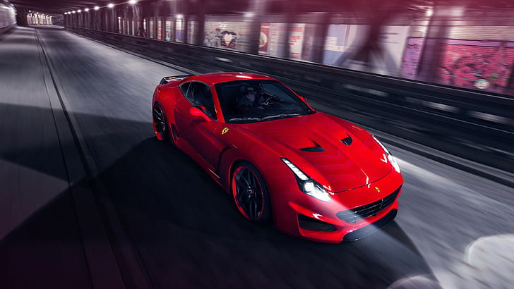 vehicle, red, Ferrari, Ferrari California T, HD wallpaper