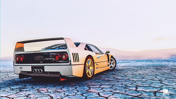 car, vehicle, Ferrari, Ferrari F40, The Crew, HD wallpaper