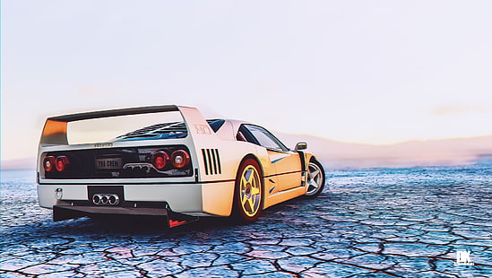 auto, veicolo, Ferrari, Ferrari F40, The Crew, Sfondo HD HD wallpaper