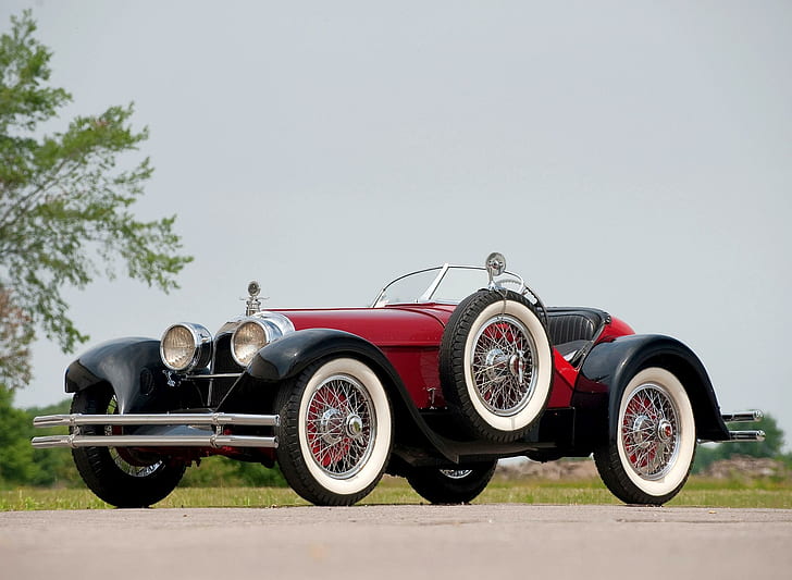 1924 Duesenberg Speedster, vintage, velocista, elegante, 1924, clásico, duesenberg, antigüedades, lujo, automóviles, Fondo de pantalla HD