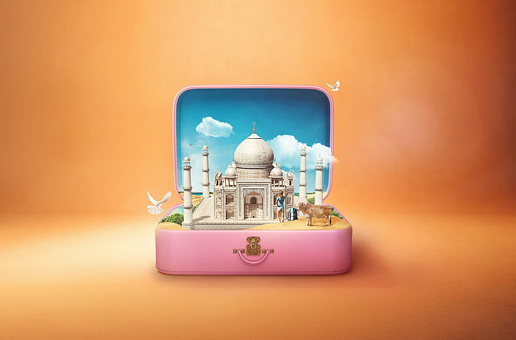 Keajaiban Dunia, India, Taj Mahal, Wallpaper HD