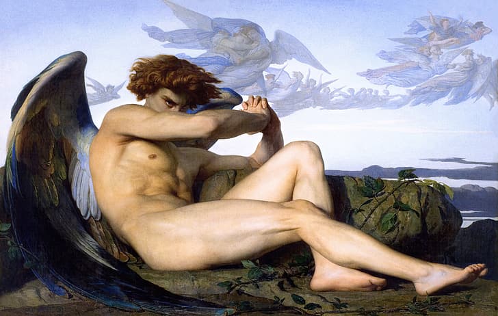Alexandre Cabanel, gefallener Engel, klassische Kunst, Malerei, HD-Hintergrundbild