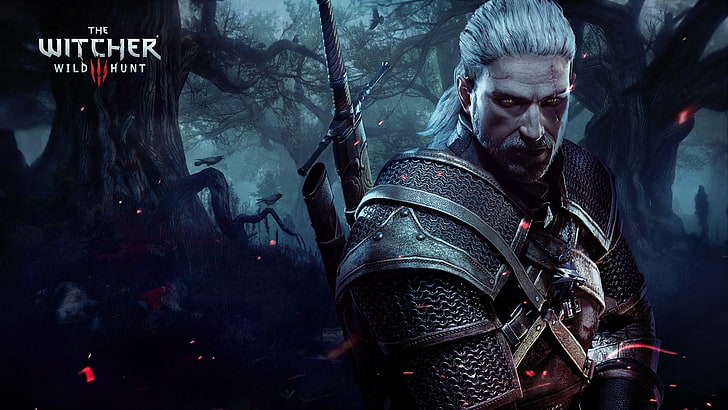 The Witcher Wild Hunt-affisch, The Witcher 3: Wild Hunt, videospel, Geralt of Rivia, HD tapet