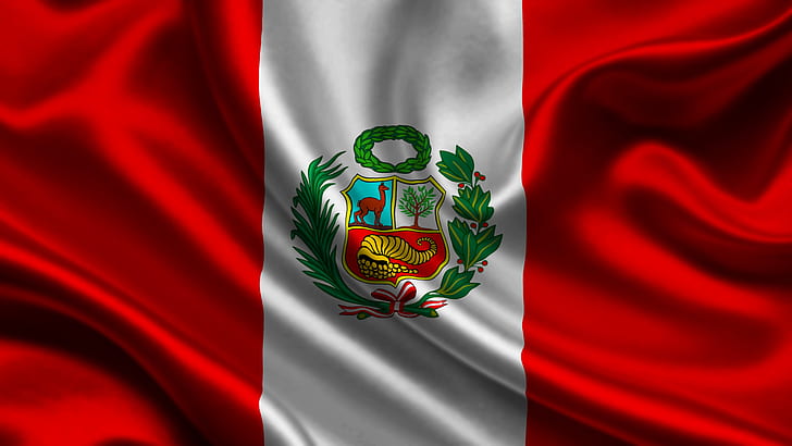 Flaggor, Perus flagga, Flagga, peruansk flagga, HD tapet