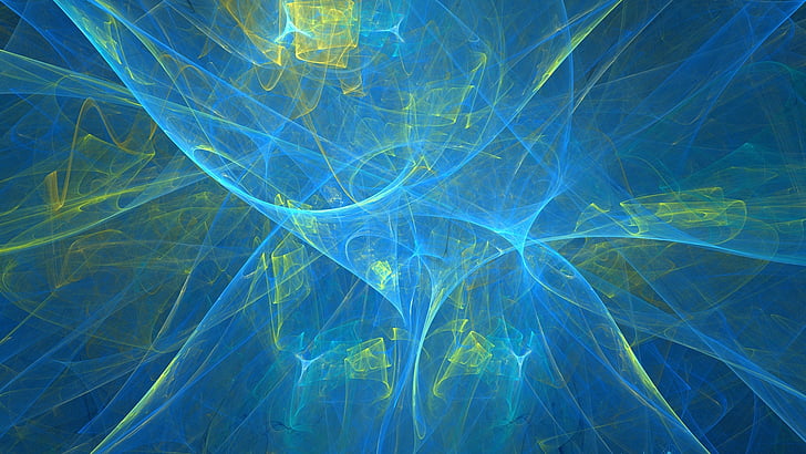 fractale, bleu, art fractal, lumière, azur, bleu électrique, futuriste, ligne, design, art numérique, espace, modèle, graphiques, laser, illustrations, Fond d'écran HD