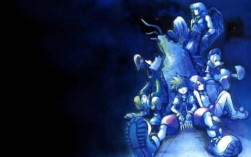 blue kingdom hearts 1280x800 Videogames Kingdom Hearts HD Art, Azul, Kingdom Hearts, HD papel de parede HD wallpaper