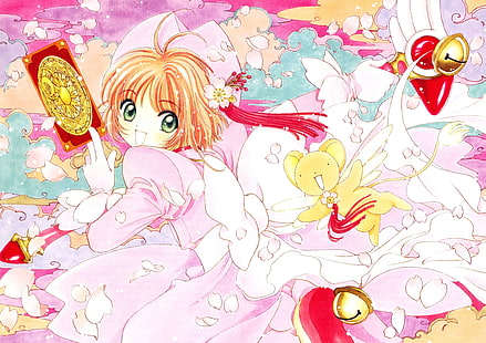 Tapeta cyfrowa Card Captor Sakura, Kinomoto Sakura, Cardcaptor Sakura, CLAMP, Tapety HD HD wallpaper