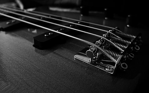 BW Bass Guitar HD, E-Gitarre Bass, Musik, BW, Gitarre, Bass, HD-Hintergrundbild HD wallpaper