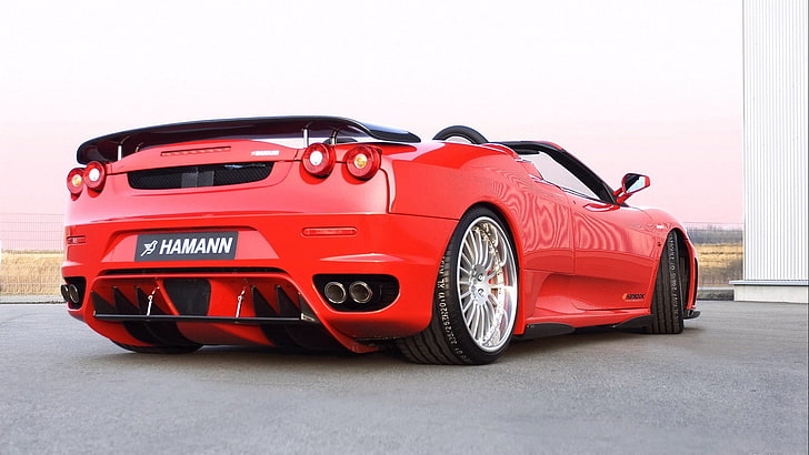 telaio del letto auto rosso e nero, Ferrari F430, Ferrari, auto, macchine rosse, veicolo, Sfondo HD