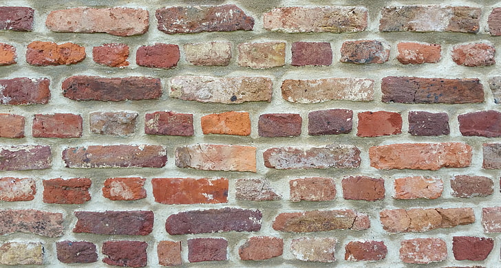 parede de tijolo marrom, parede de tijolo, textura, tijolos, HD papel de parede