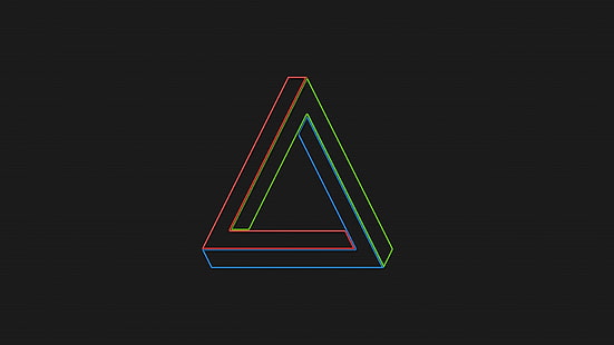 Logotipo de la marca Palace, triángulo de Penrose, Fondo de pantalla HD HD wallpaper