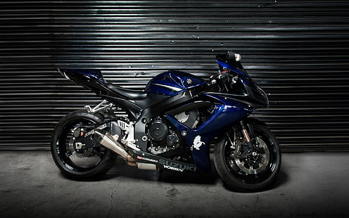 สีน้ำเงิน Suzuki GSX-R1000, suzuki gsx-r1000, จักรยาน, วอลล์เปเปอร์ HD HD wallpaper