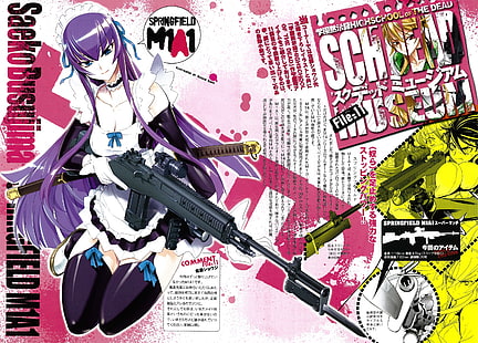 escuela secundaria de los muertos busujima saeko 1920x1080 Anime Hot Anime HD Art, escuela secundaria de los muertos, Busujima Saeko, Fondo de pantalla HD HD wallpaper